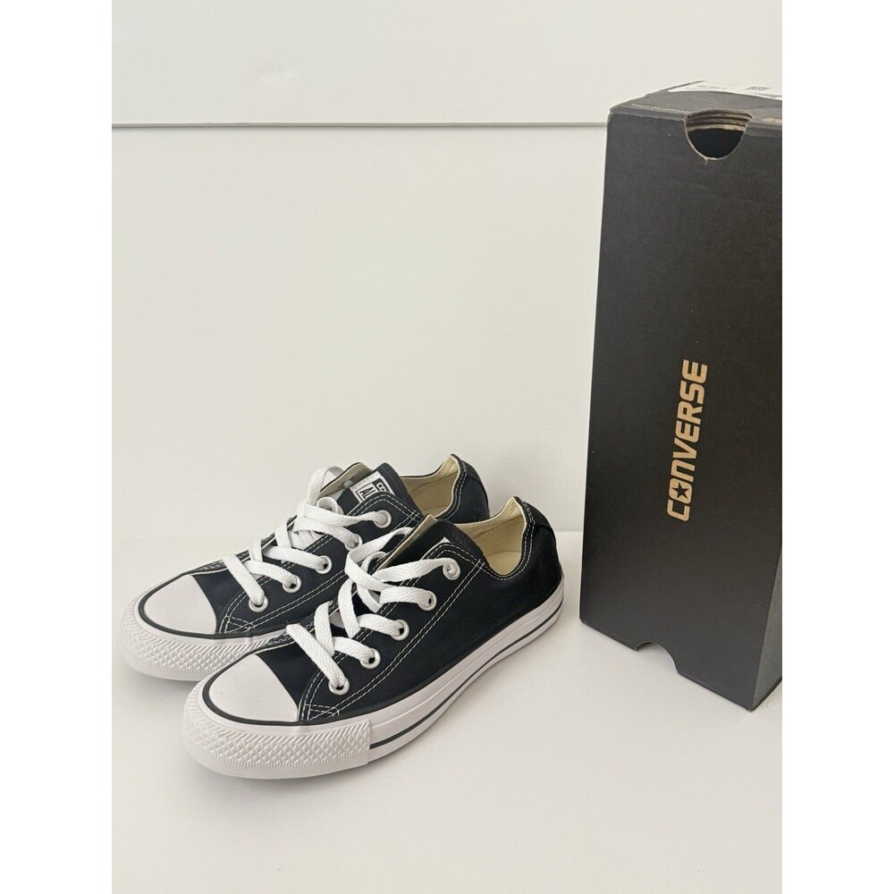 Converse All Star Ox Low Top Canvas Sneakers Black/White US 6 EU 36.5